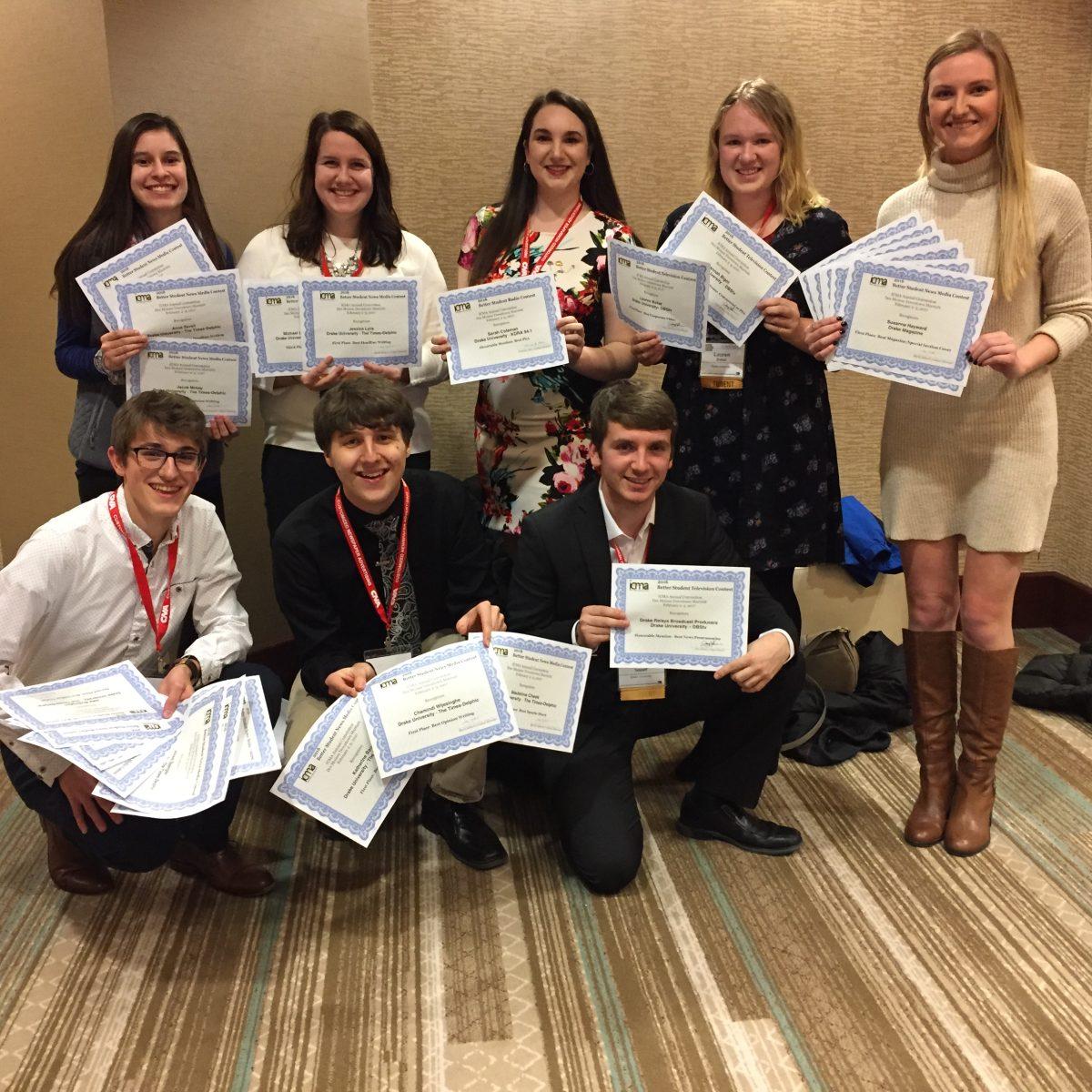 The Times-Delphic wins 19 awards in Iowa College Media Association competition