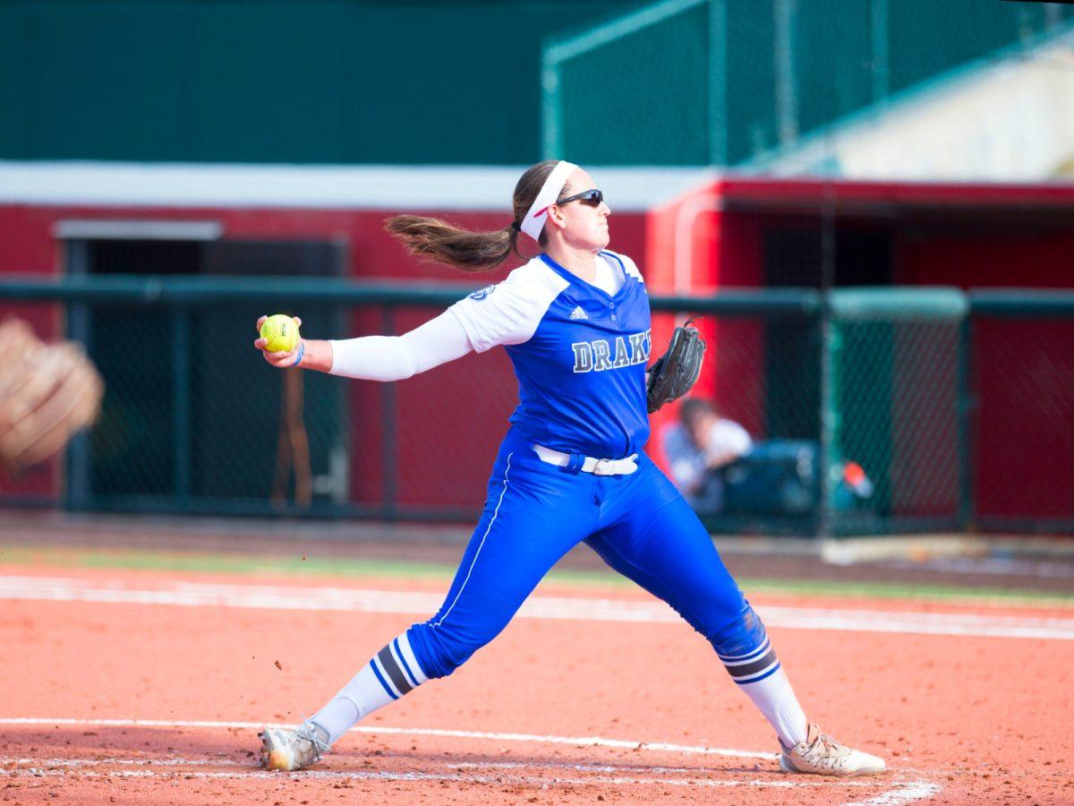 Drake softball is now first place in the MVC