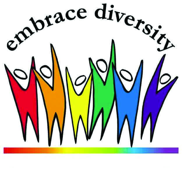 Embrace diversity logo drawing (Cliparts) embrace,diversity,logo,drawing,color,people