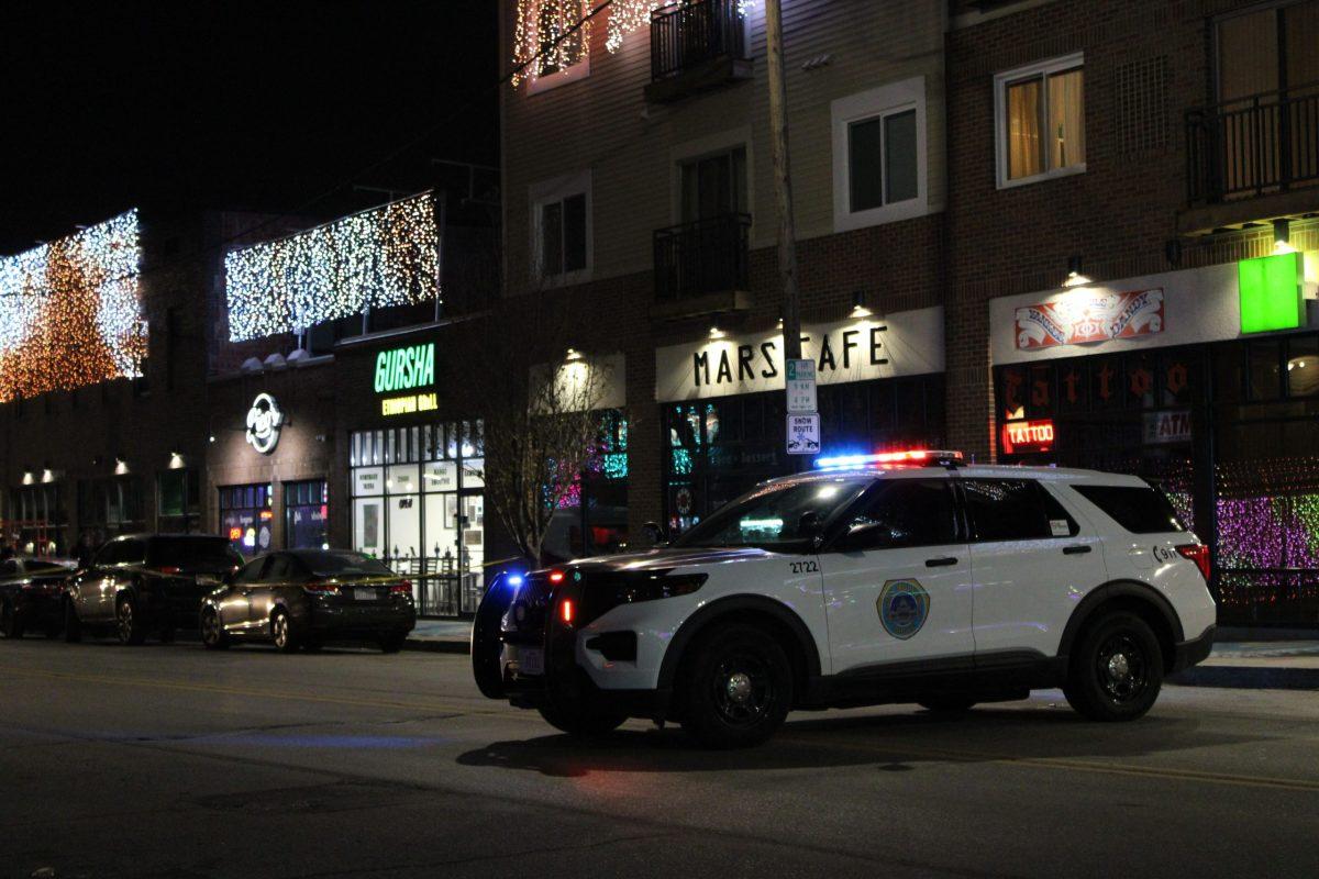 DMPD squad cars on-scene in Dogtown. Photo by Gannon Henry | SJMC Senator 