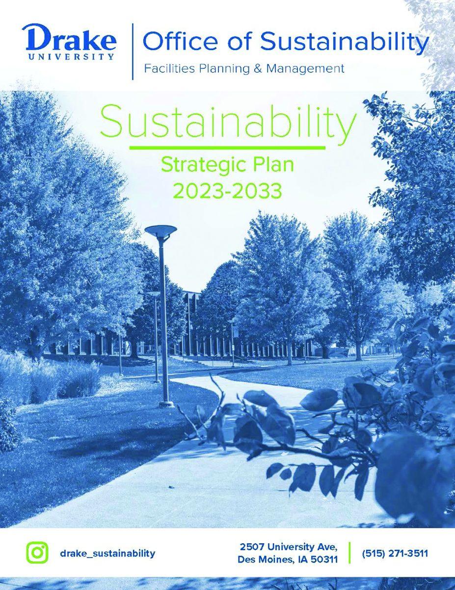 Graphic Courtesy of Paige Minor. Designed as the front page of the new sustainability plan. 