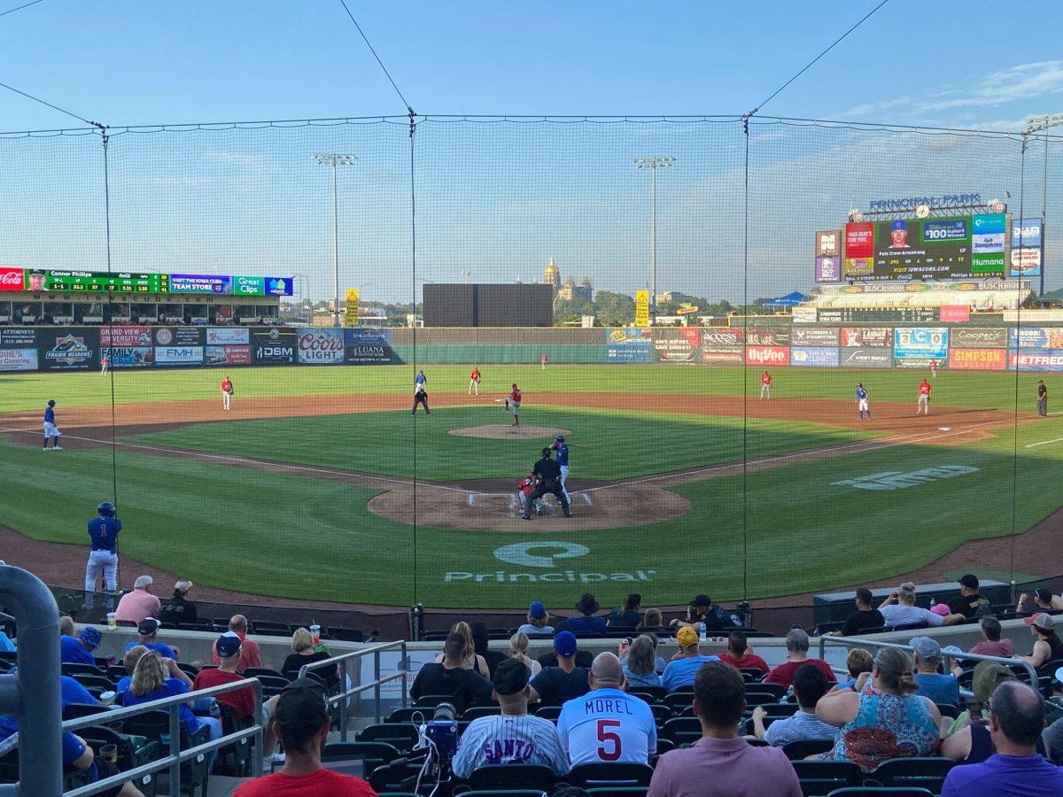 The Iowa Cubs defeated the Louisville Bats on Aug. 19 by a score of 7-5. Photo by Will Baumgartner.