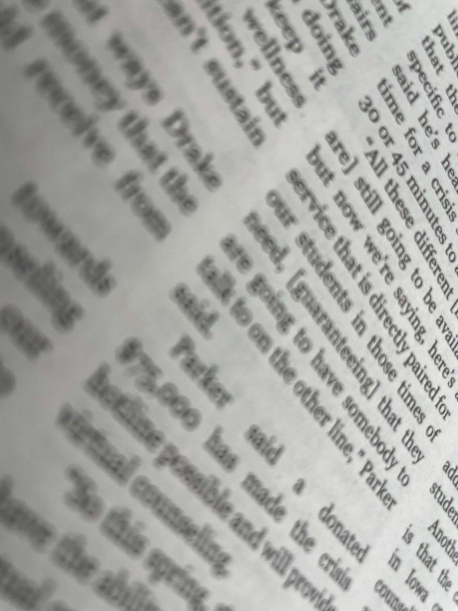 “Man’s ego is inflated, his laws are outdated, they don’t apply no more, you can’t rely no more to be standing ‘round waitin’,” sang Bob Dylan. So the same fate has befallen newspapers: this Paraclete of Promulgation has succumbed to the Interwebz of Inanity. Reading such fogey fodder is atavistic, masochistic and a hidebound heuristic. Photo by Meghan Holloran | photo editor