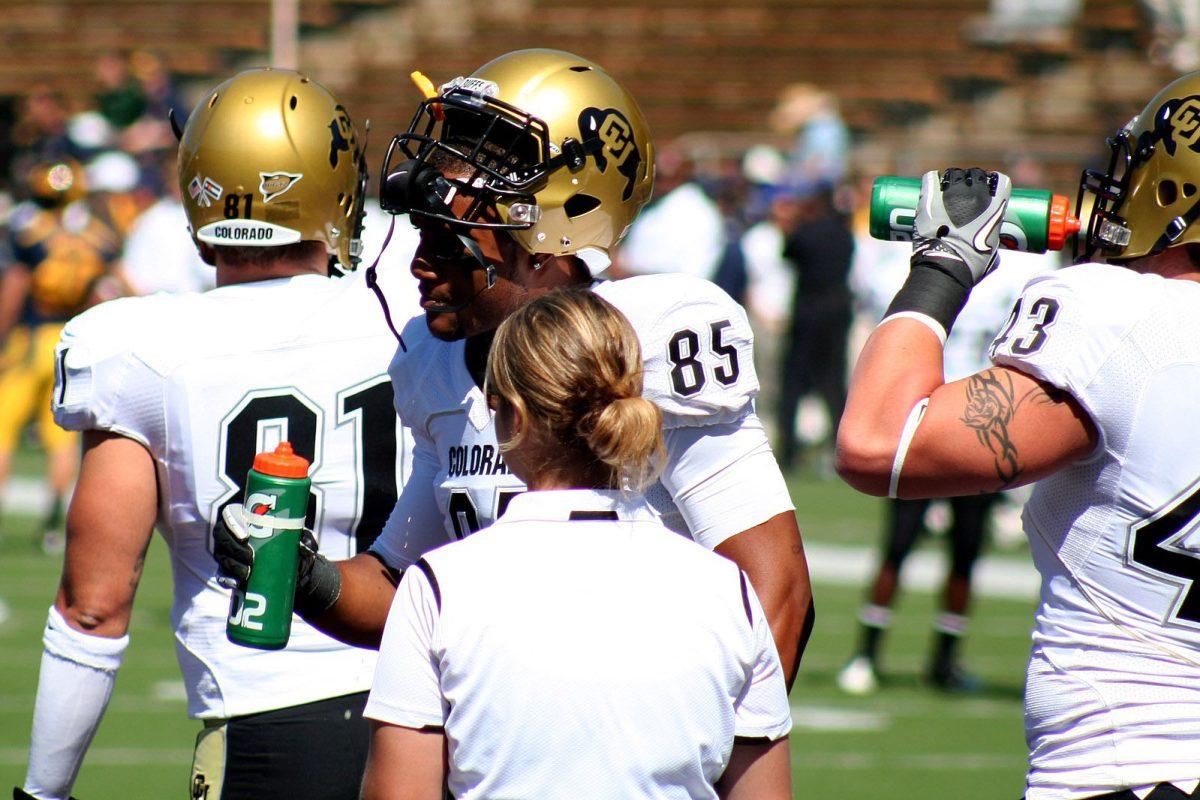 FORMER NFL SUPERSTAR DEION SANDERS recently took over as the head coach of the Colorado Buffaloes. After starting the year 3-0, the Buffaloes fell against Oregon, losing their first game of the year by over 35 points. PHOTO courtesy of wikimedia commons