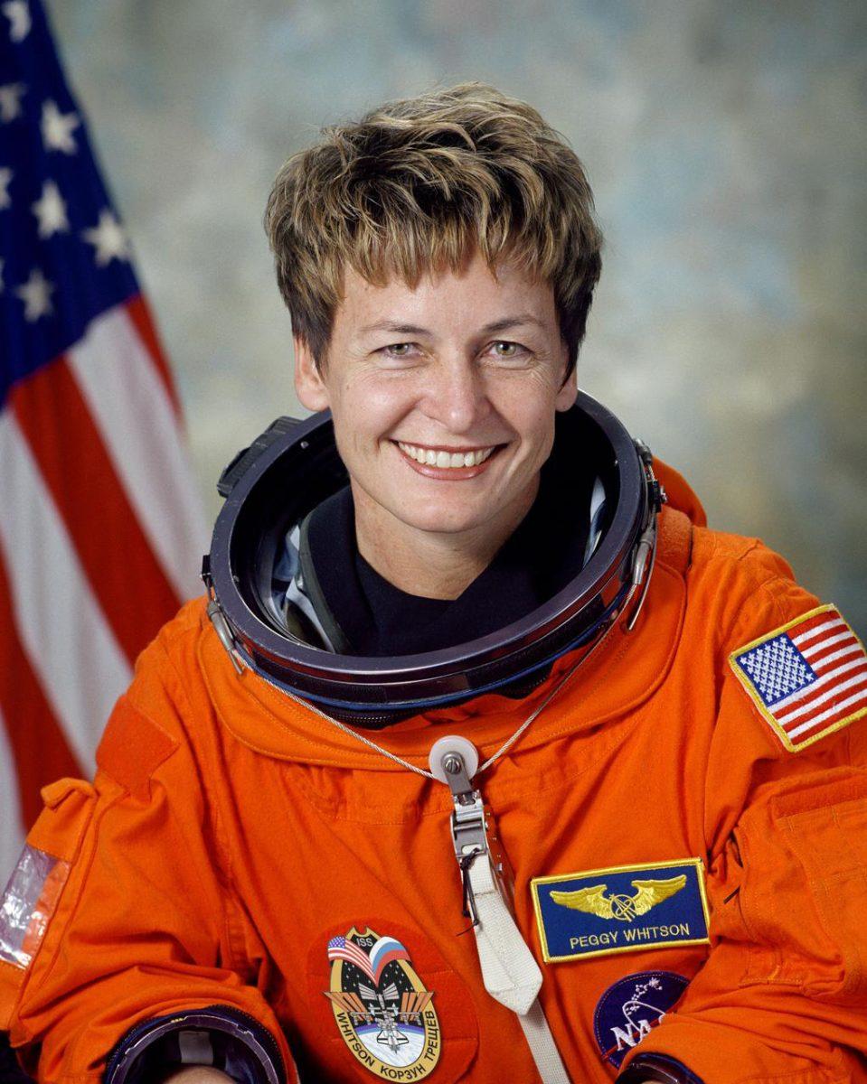 NASA ASTRONAUT PEGGY WHITSON visited the Drake University Municipal Observatory to discuss her life, career and experiences in space. PHOTO BY BILL STAFFORD, COURTESY OF NASA