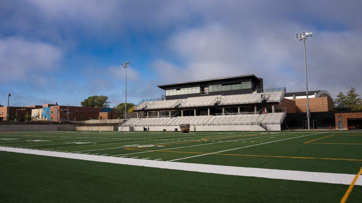 THE NEW MEDIACOM STADIUM is set to open on Thursday, Oct. 12 with a high school football game. PHOTO by Michael Admire