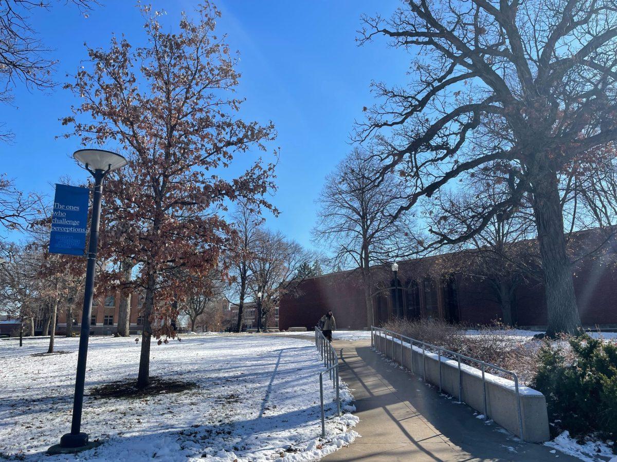 THE STICKERS were originally discovered near Cowles Library. PHOTO courtesy of Parker Wright | news editor