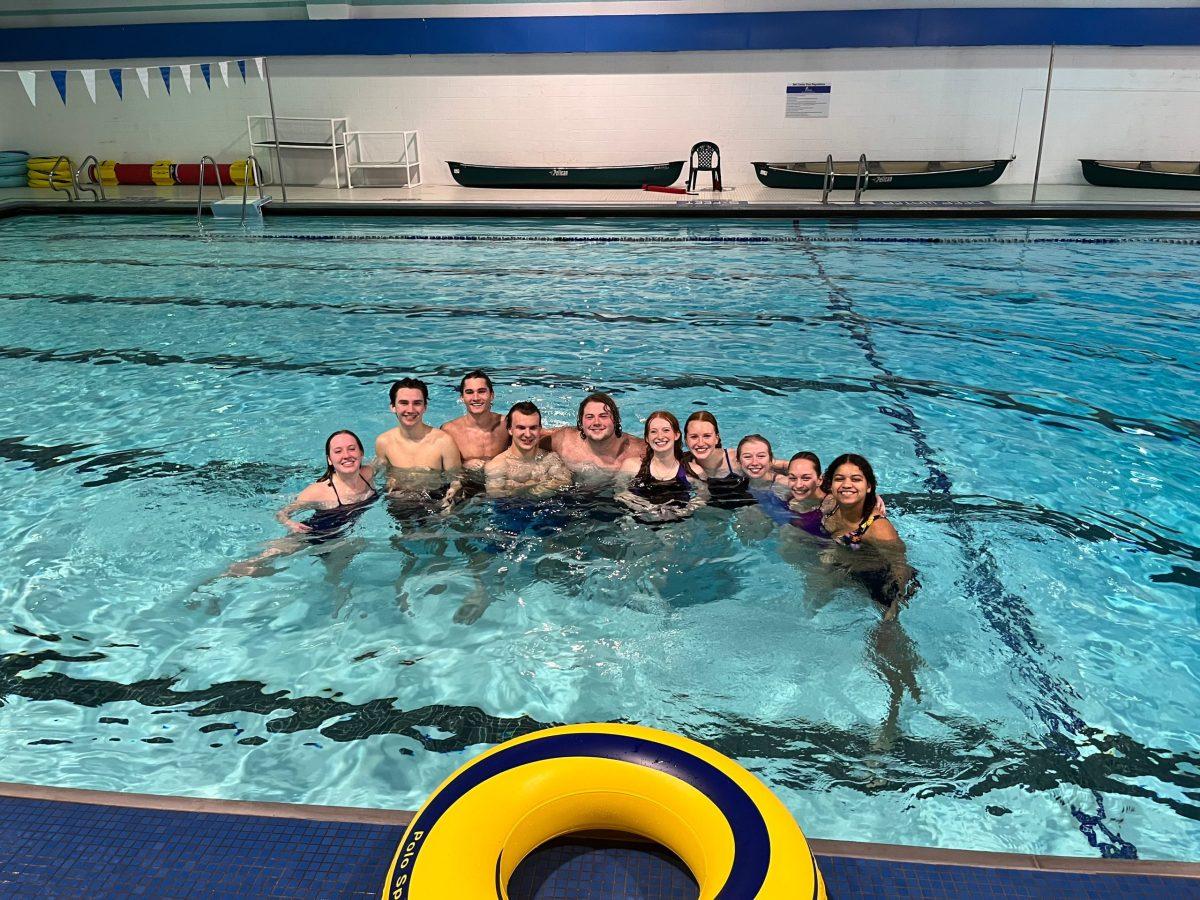 The Stally Swimmers won the fall inner tube water polo championship. Photo by Caroline Siebels-Lindquist: commentary editor.