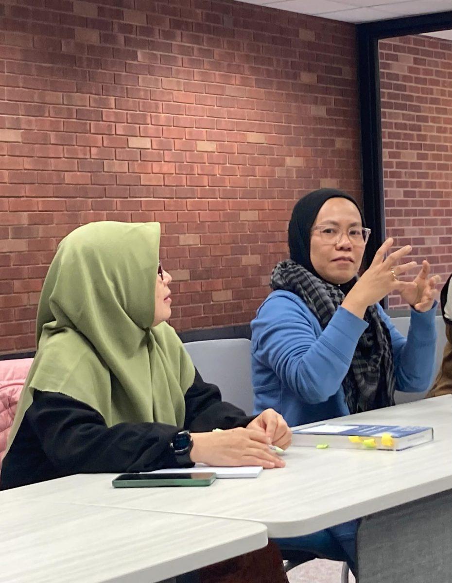 Dian Nostikasari and Suryani Eka Wijaya presented their research on livability and how to define it before opening the floor to questions. Both addressed public transportation and community and how that impacts livability in an area. Photo by Lily Wasserman | Features Editor 