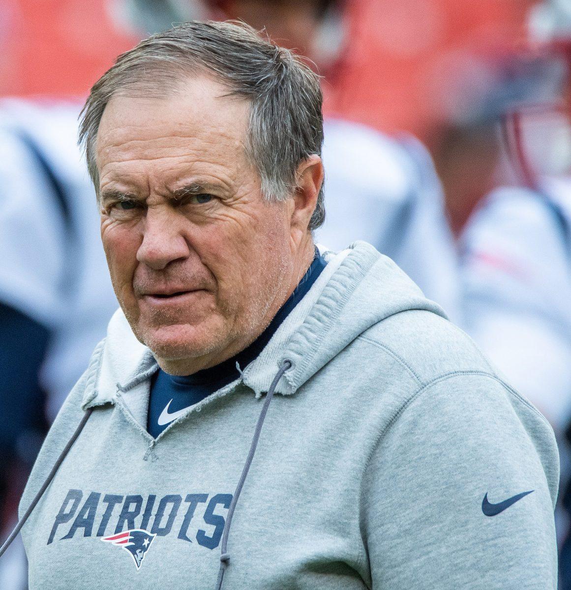 Bill Belichick departed New England in the 2024 offseason, resulting in the subsequent hiring of Jerod Mayo to fill the team's head coaching role. Photo courtesy of Wikipedia Commons