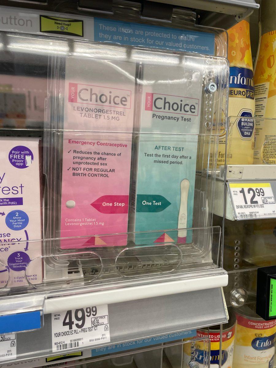 Emergency contraception locked up at a local Walgreen's