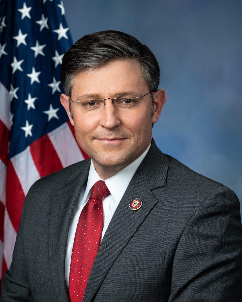 An official portrait of Speaker of the House Mike Johnson