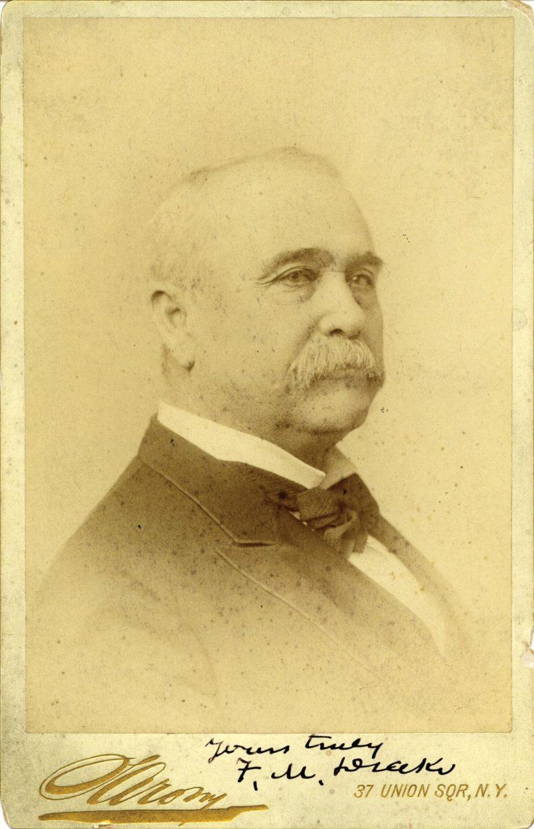 Francis Marion Drake made most of his money founding railroad networks in Southern Iowa and donated what would be valued as multiple millions of dollars today to Drake University. Photo courtesy of the drake archives