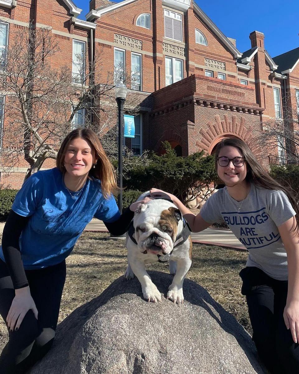 Lainey Arrol and Kate Hagemeier are this year’s Griffterns. Photo courtesy of Erin Bell