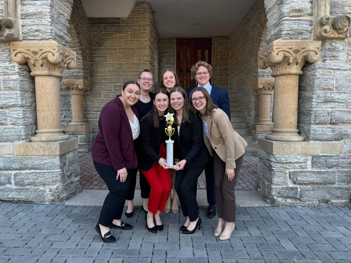 The Mock Trial A-Team will be going to nationals. They are the first Drake team in nine years to go to this selective competition. Photo courtesy of Grace Brinker