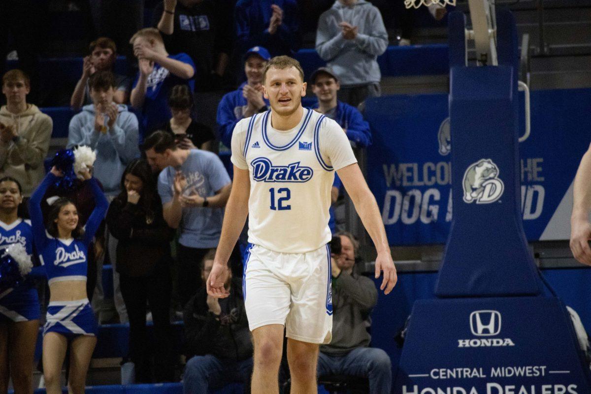 Tucker Devries won back-to-back Larry Bird MVC Player of the Year awards and led Drake to two NCAA tournament visits. Photo by Sarah Fey | Staff Photographer