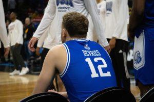 Tucker Devries, the former Drake basketball star, is following his father to West Virginia. Photo by Sarah Fey | Staff Photographer