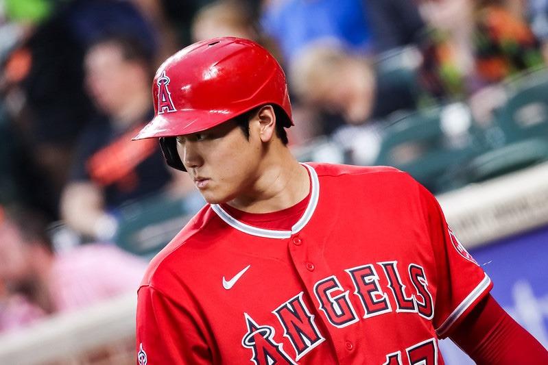 A close-up photo of MLB star Shohei Ohtani