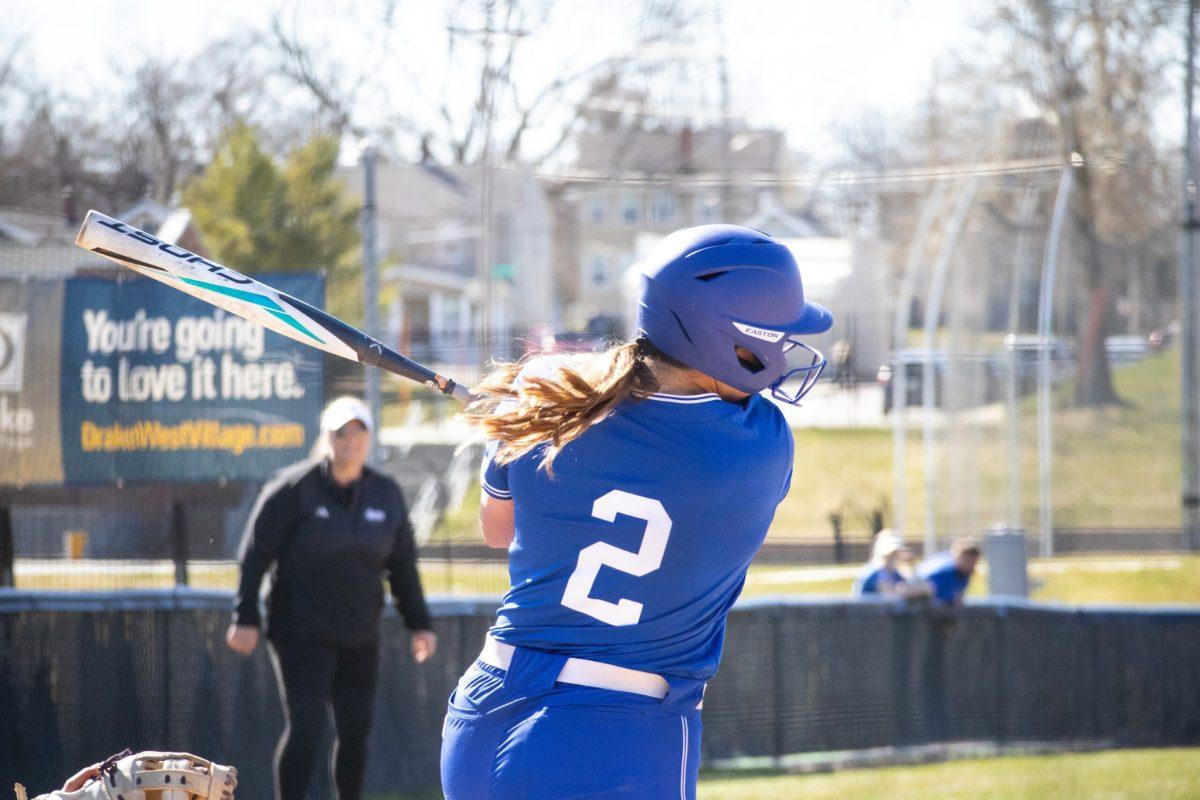 The Drake Softball team won three of their four games last week, moving their overall record to 14-14 for the season. Photo by Sarah Fey | Staff Photographer