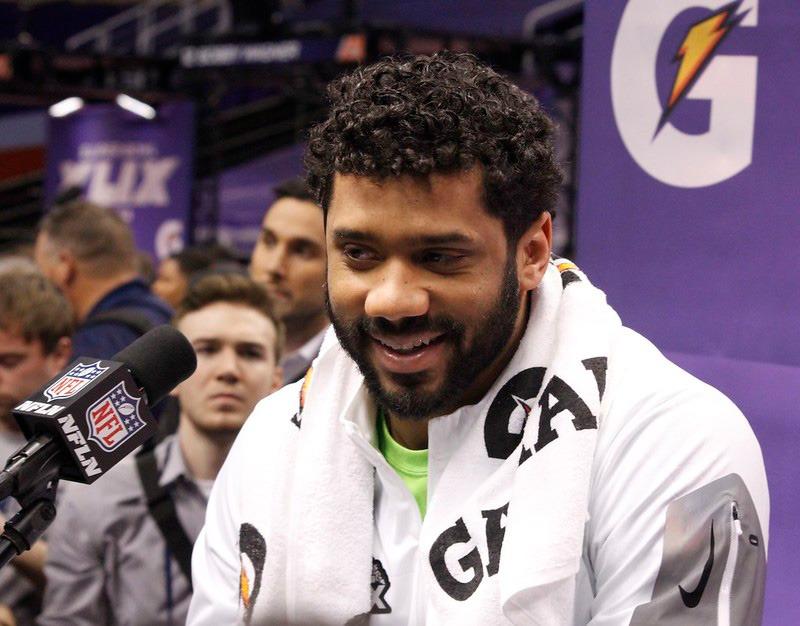 Former Denver Broncos Quarterback Russell Wilson  signed with the Pittsburgh Steelers this offseason. Shortly following the move, the Steelers traded for quarterback Justin Fields. Photo by Jonathan Satriale for WEBN-TV via Flickr