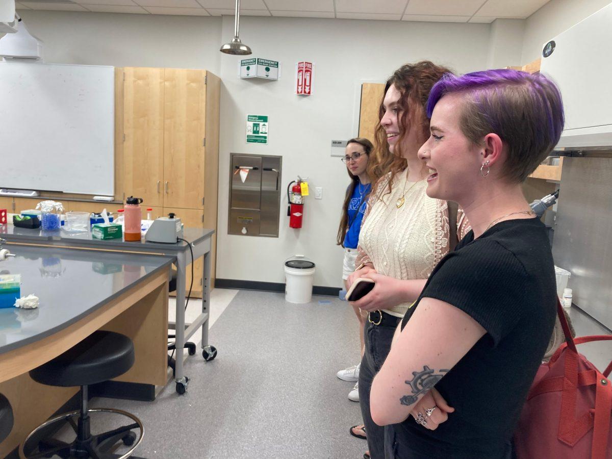 BCMB alumni took a tour of the current facilities, including laboratories, lecture halls and study spaces. Many joked about the improvements. Photo by Lily Wasserman | Features Editor