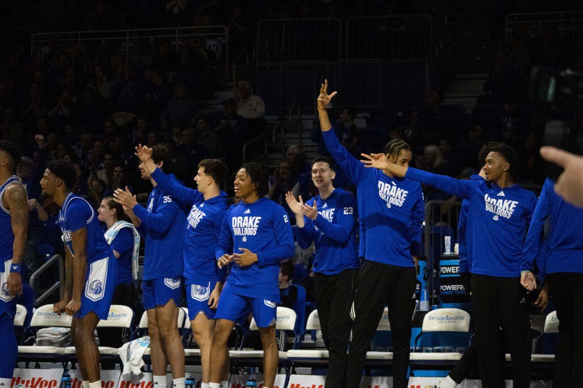 Ben McCollum previously head coached DII mens basketball. Now, three of his former DII players have committed to play at Drake next season. Photo by Sarah Fey | Staff Photographer