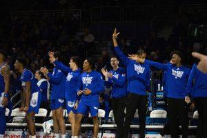 Ben McCollum previously head coached DII men's basketball. Now, three of his former DII players have committed to play at Drake next season. Photo by Sarah Fey | Staff Photographer