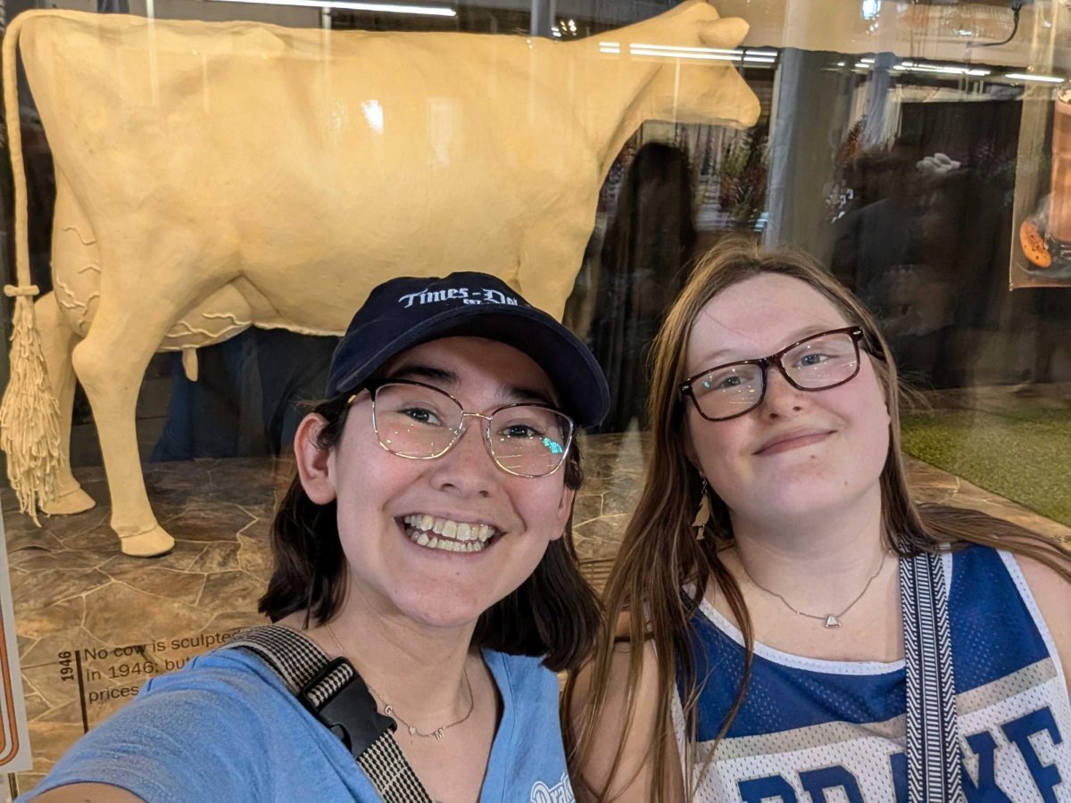 Iowa State Fair goers can connect over live shows, local food vendors, butter cows and more! There’s something for everyone to explore, whether you’re from Iowa or just visiting. photo by Maria Heath and Emma Ketelsen