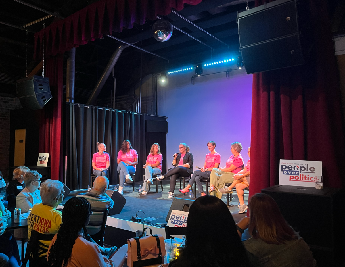 Iowa House Candidates speak at roundtable discussion at xBk Live last week. The event served as a fundraiser to lift up mothers in politics.