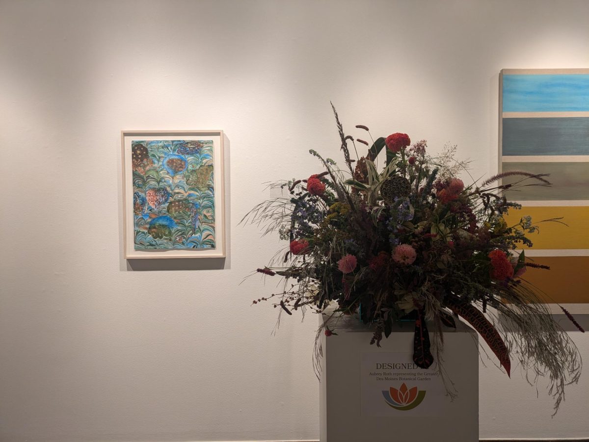 Local floral designers celebrated their arrangements being displayed in combination with the “Beautiful Land” exhibit over the weekend.