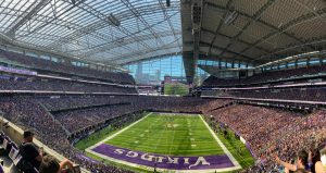 U.S. Bank Stadium, built in 2016, was ranked the second-best in the country for accessibilty, behind Lambeau Field in Green Bay. Photo courtesy of Wikimedia