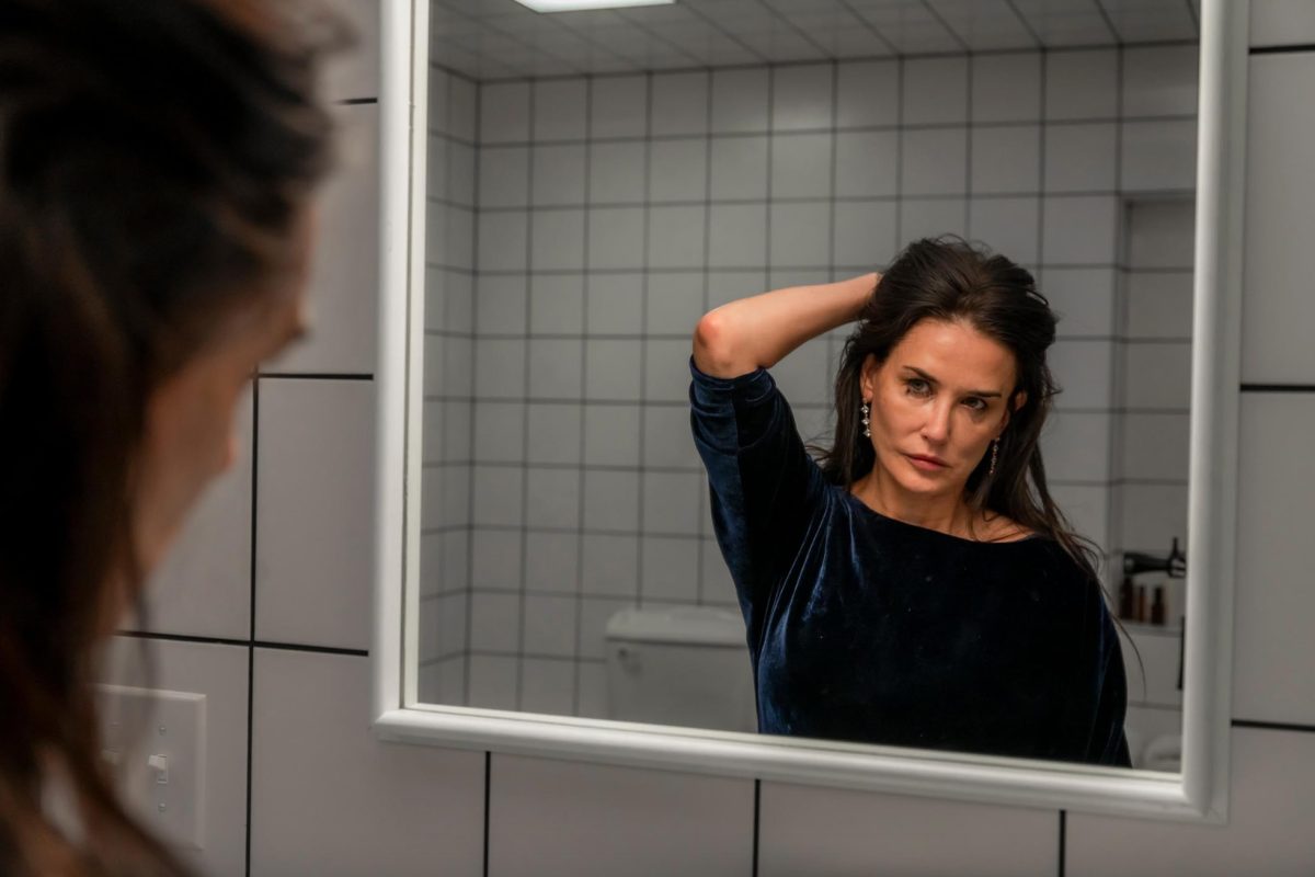 Demi Moore makes her mark in the horror genre in 'The Substance' which takes on the beauty industry and all of its imperfections in a stylistic thrilling satire. Photo courtesy of IMDB.