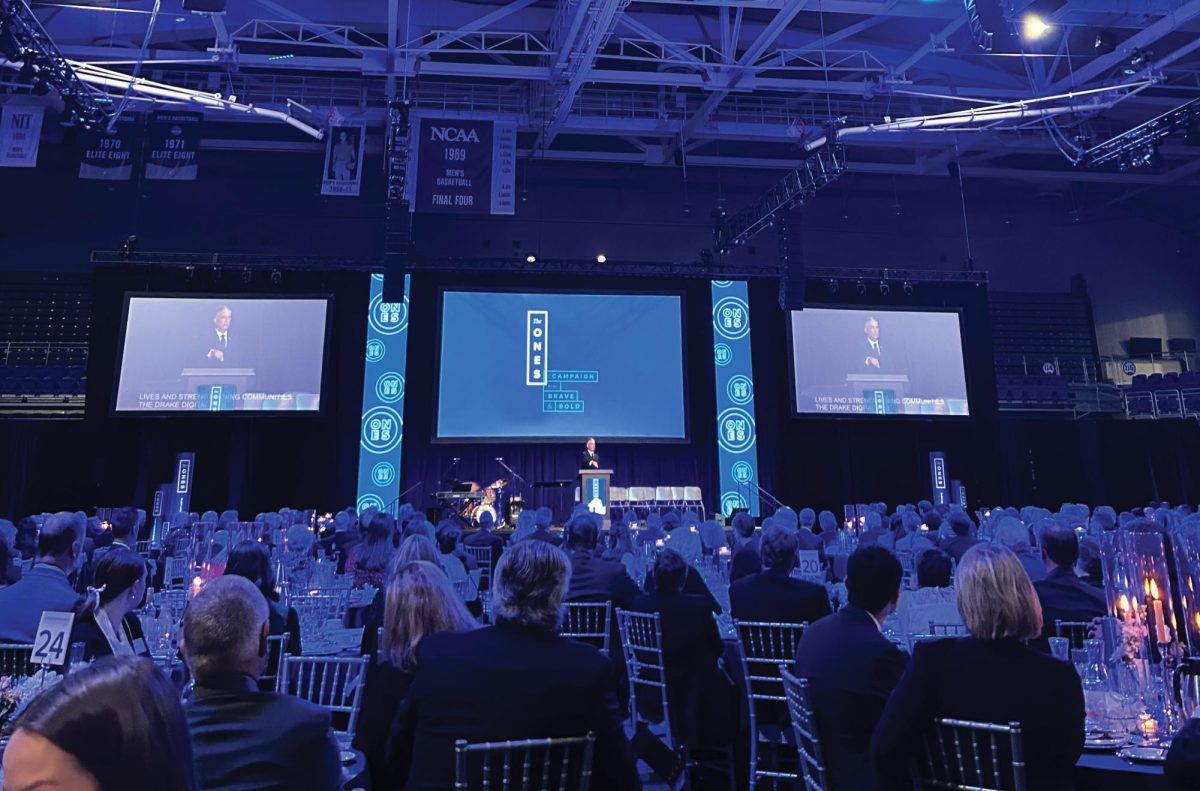 Drake administration, students and donors celebrated the success of The Ones Campaign at the Knapp Center on Oct. 19.