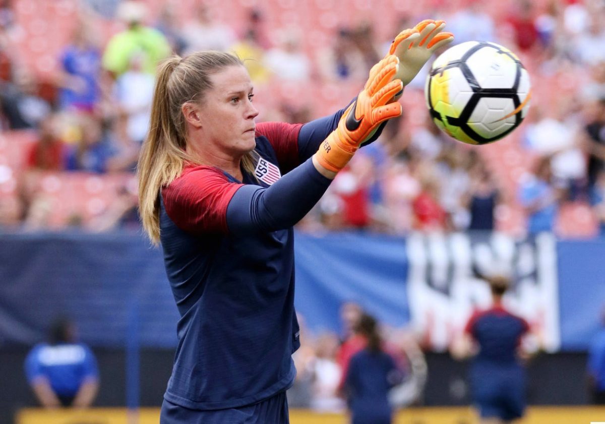 U.S. National Team goalie Alyssa Naeher has been a pivotal player between her signing into the league in 2014 and departure after the 2016 Rio Olympics. Photo courtesy of Jamie Smed.