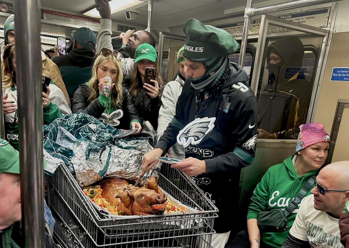 Eagle's fans in Philadelphia prepare for the Super Bowl kickoff on Feb. 9. The game represents a rematch of Super Bowl LVII. Photo courtesy of Jennifer Wasserman.