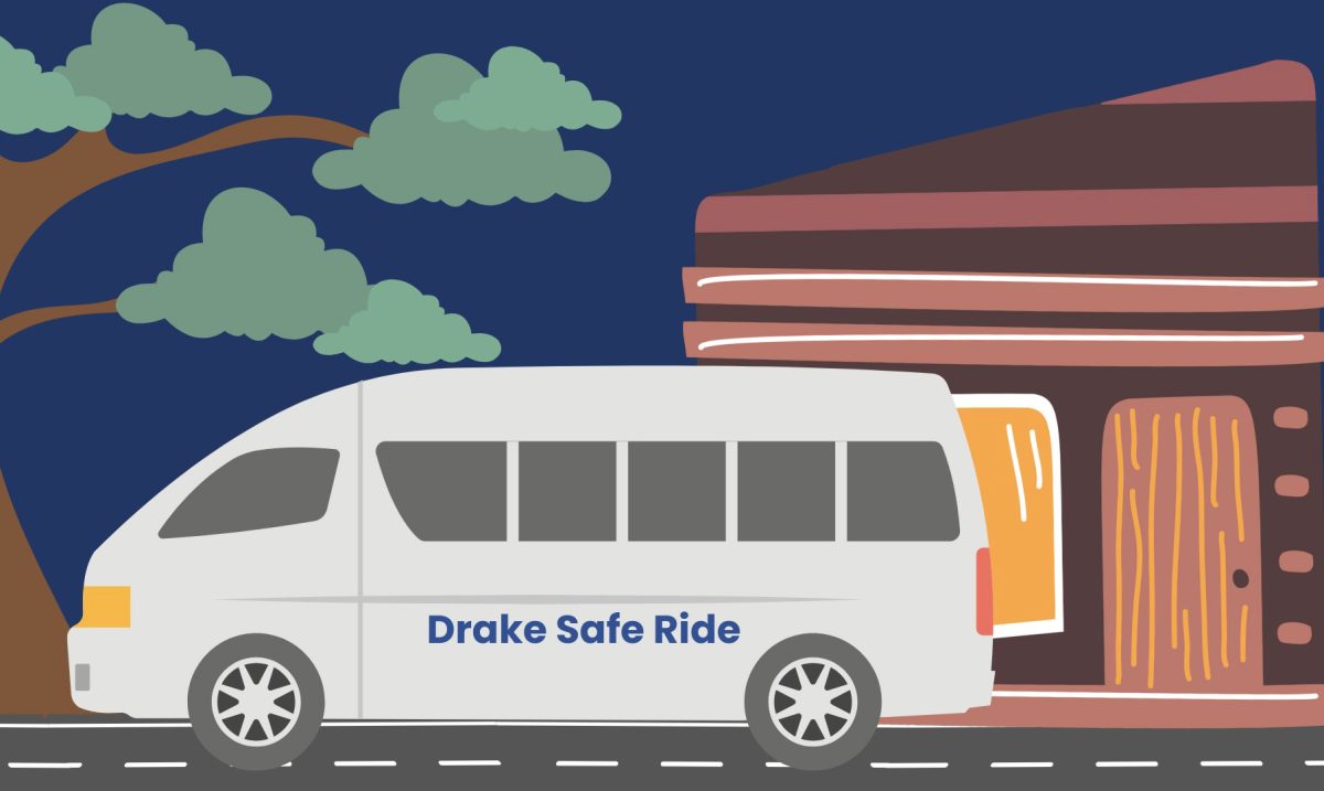 The Drake Safe Ride Bus serves to keep students safe while traveling around the University’s campus and the surrounding area.