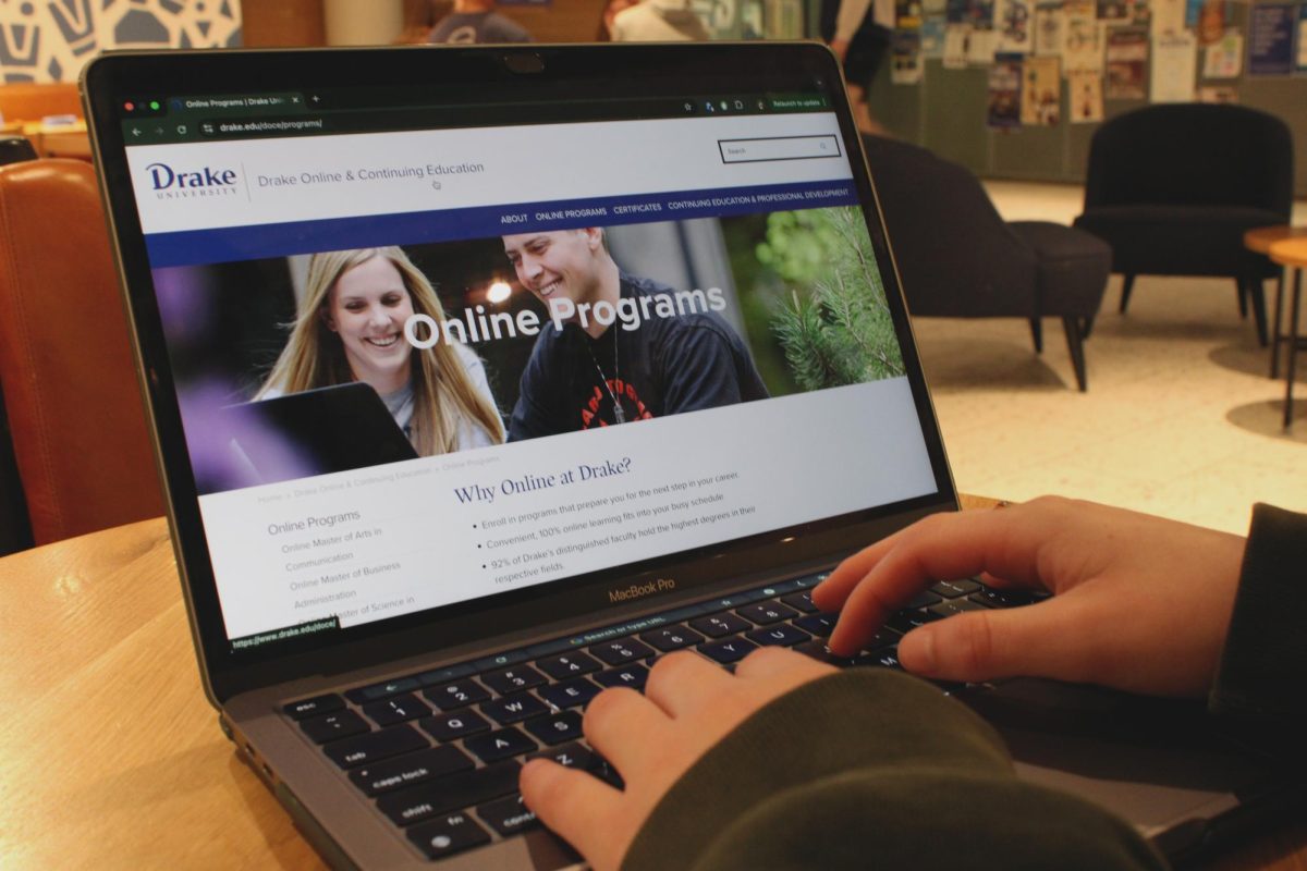 Communications professor Ryan Stoldt worked with Drake Online Programs to update their website and take over recruitment responsibilities.
