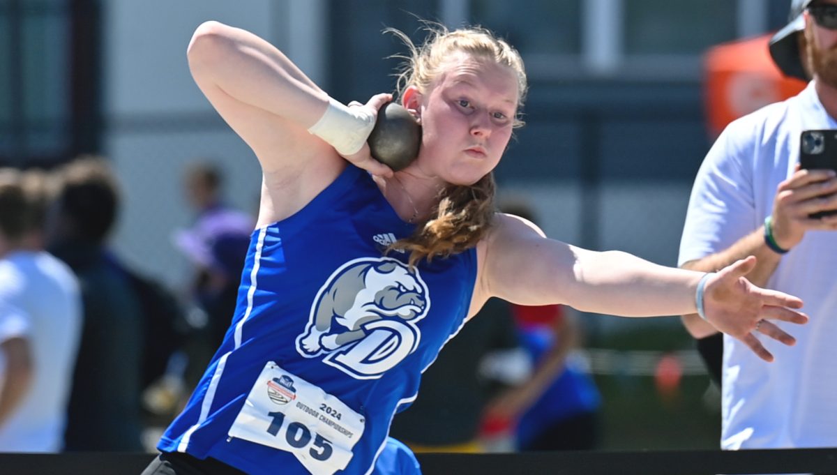 Lara Smits is among the star-studded Bulldog lineup that will be representing Drake against some of the nation’s top competitors. Photo courtesy of Drake Track and Field.
