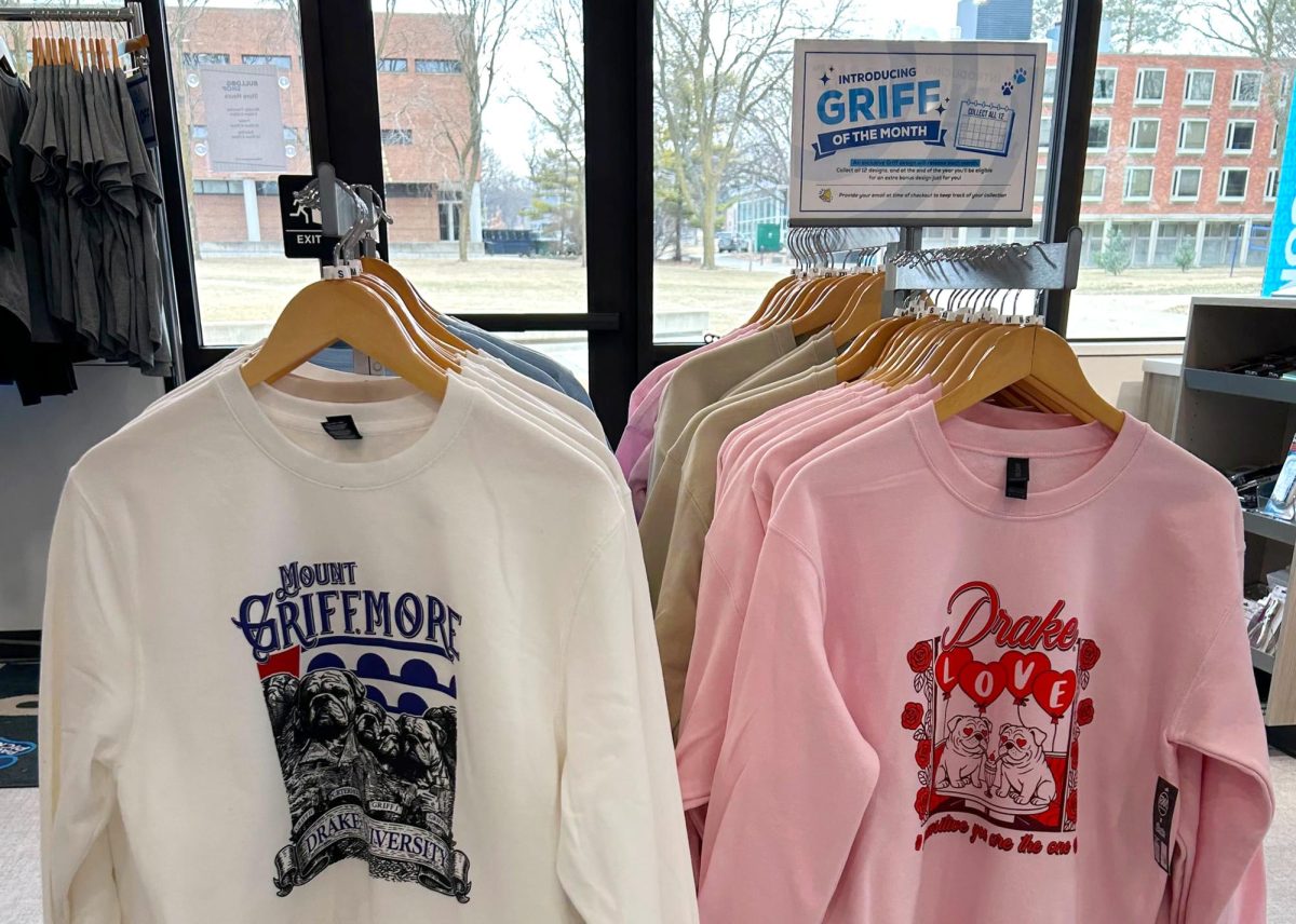 February’s Griff of the month designs, featuring a Valentine’s Day date and “Mount Griffmore,” are available in the Bulldog Shop and online.