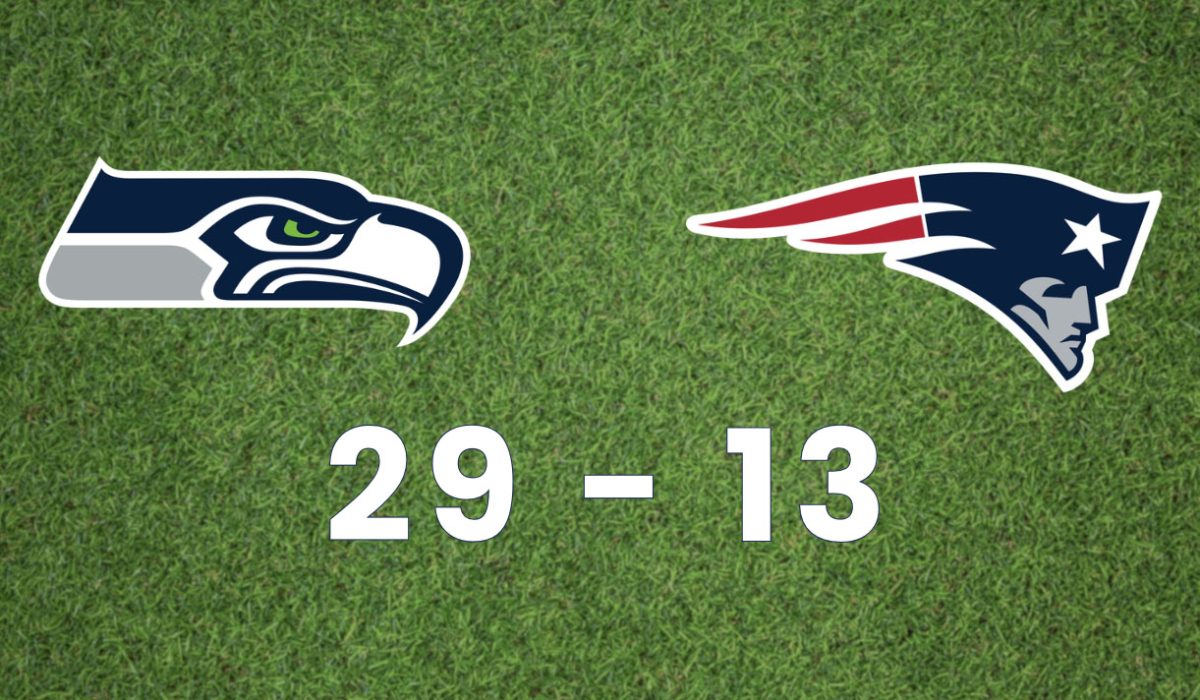 Sunday night's Super Bowl match between the Seattle Seahawks and New England Patriots ended in a 29-13 loss for the Patriots. This year’s Super Bowl game was a rematch between the two teams, where the Patriots won 28-24. 