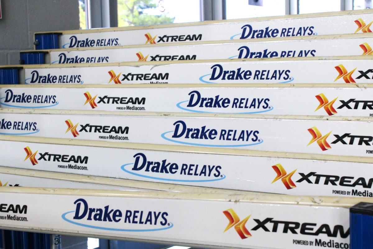 Setting up for and planning the Drake Relays begins just as the last year’s Relays ends.